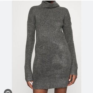Abercrombie Turtleneck Gray Sweater Dress